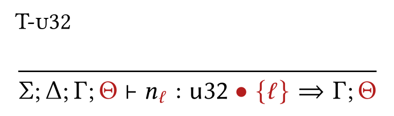 A typing rule for numerical constants from the Information Flow paper